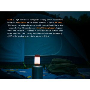 Fenix CL26R Campinglampe Oliv