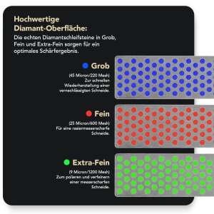 DMT Diamond Whetstone 70mm Set | 3 Körnungen |...