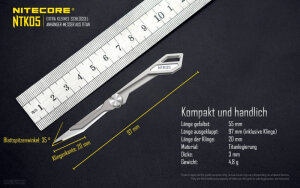 Nitecore NTK05 Mini Titanium Knife