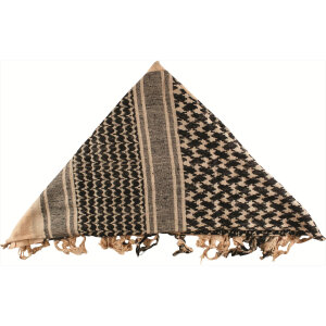 BCB Shemagh Beige/Schwarz Halstuch | 100 % Baumwolle |...