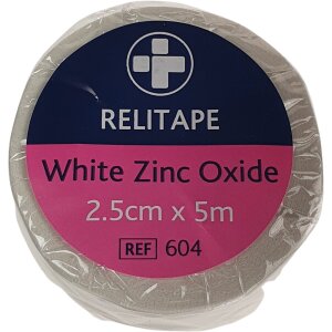 Relitape zinc oxide tape 2.5 x 5m