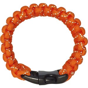 BCB Survival-Armband Orange mit Kunststoffverschluss