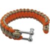 BCB Survival Bracelet Orange/Tan with metal buckle