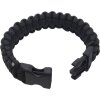 BCB Survival Bracelet Black with Plastic Clasp