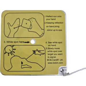 BCB Notfall Mini Signalspiegel - Heliograph 5cm
