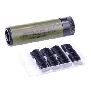 BCB Twist Razor Olive | Kompaktrasierer | 4 Ersatzklingen