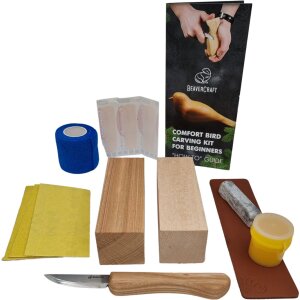 BeaverCraft Comfort Bird Holzschnitzset | Lindenholz |...