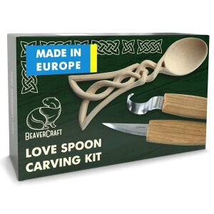 BeaverCraft «Love Spoon» - Holzschnitzset Löffel