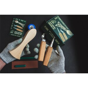 BeaverCraft Love Spoon Holzschnitzset | Lindenholz | Löffelschnitzen