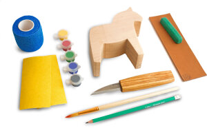 BeaverCraft Dala Horse Holzschnitzset | Lindenholz |...