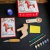 BeaverCraft Dala Horse Holzschnitzset | Lindenholz | Dalahäst
