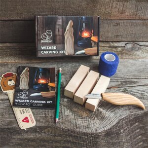 BeaverCraft Wizard Wood Carving Kit | Basswood | Wizard...