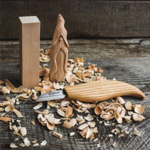 BeaverCraft Wizard Holzschnitzset | Lindenholz | Zauberer-Figur