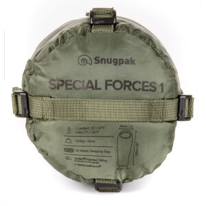 Snugpak Special Forces 1 Schlafsack Schwarz