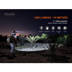 Fenix HM60R aufladbare, multifunktionale Stirnlampe