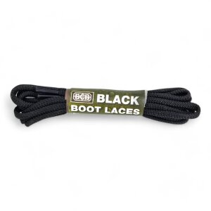 BCB lacets ronds pour bottes- noir