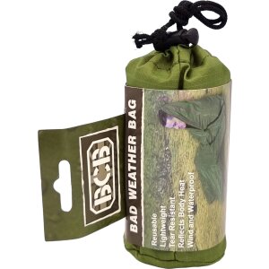 BCB Bad Weather Bag Oliv - Notfall Biwaksack