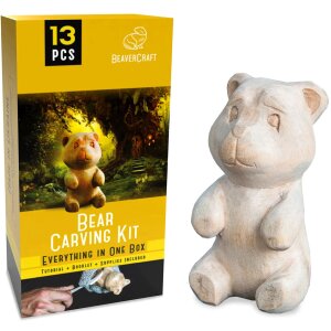 BeaverCraft «Bear» - Woodcarving set