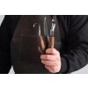 BeaverCraft S14X - Set de découpe de cuillères premium avec manches en noyer et étui en cuir