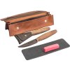 BeaverCraft S01X Premium Löffel Schnitzset mit Walnussgriffen und Lederetui
