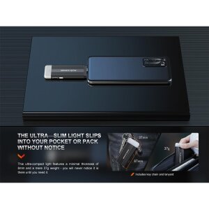 Fenix E-SPARK mini lamp and emergency power bank