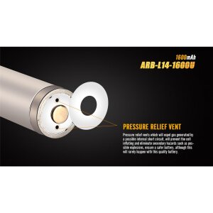 Fenix ARB-L14-1600U - 14500 (AA) USB-Akku 1600mAh