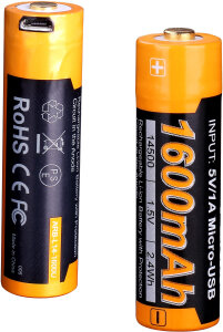 Fenix ARB-L14-1600U - 14500 (AA) USB-Akku 1600mAh