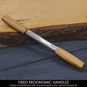 BeaverCraft DK2S Ziehmesser Eschenholz mit Leder-Etui