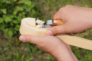 BeaverCraft SK2S Löffel Schnitzmesser 30mm - Lederetui