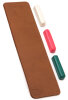 BeaverCraft LS7P03 Set - large leather strap with 3 polishing pastes (green / white / red)