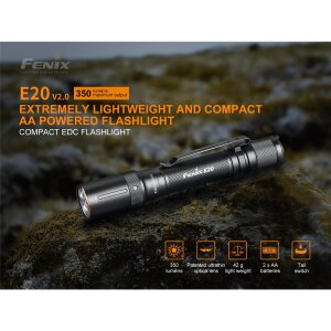 Fenix E20 V2.0 LED Taschenlampe
