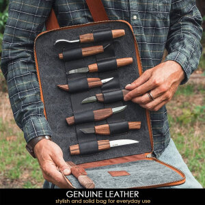 BeaverCraft S50X Shoulder Case Genuine Leather Big tools set with accessories