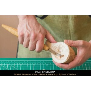 BeaverCraft SK4S spoon carving knife - for right-handers