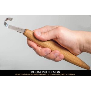 BeaverCraft SK5L Long spoon carving knife for left-handers