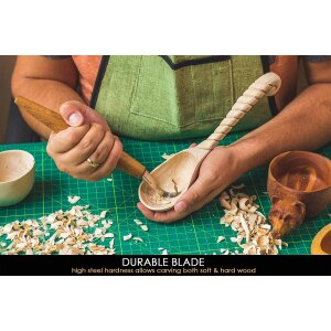 BeaverCraft SK5L Long spoon carving knife for left-handers