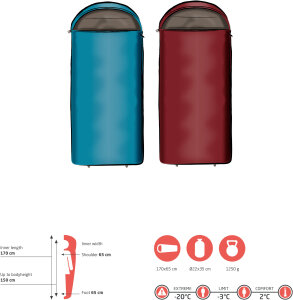 Grand Canyon Utah 150 Kids Red Dahlia - Kinderschlafsack