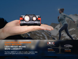 Fenix HM65R-DT LED Headlamp Dark Purple