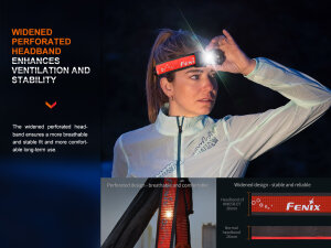 Fenix HM65R-DT LED Headlamp Dark Purple