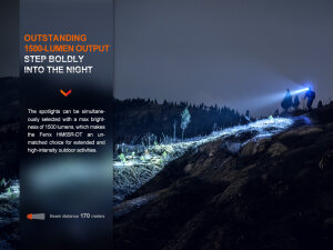 Fenix HM65R-DT LED Headlamp Dark Purple