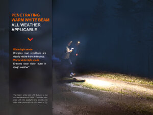 Fenix HM65R-DT LED Headlamp Dark Purple