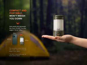 Fenix CL26R Pro Campinglampe - Grau Camo
