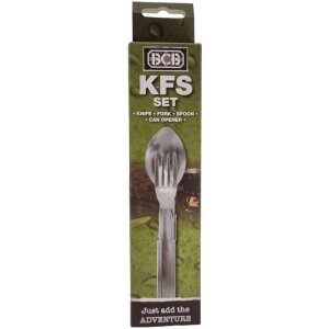 BCB Set de couverts en acier inoxydable avec ouvre-boîte