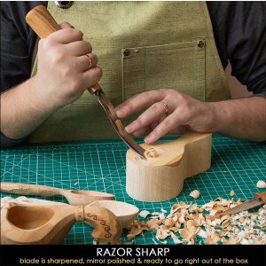 BeaverCraft G7L/22 gebogener Hohlmeissel 7L - 22mm