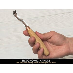 BeaverCraft K8a/14 kompakter, gebogener Rundmeissel