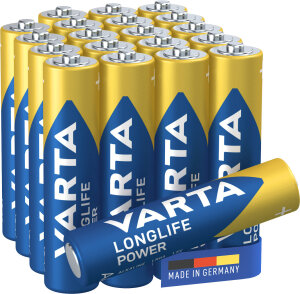 Varta Longlife Power AAA Batterien - 20er-Sparpack