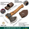 BeaverCraft AX3 Spaltbeil | 1066 Kohlenstoffstahl | Eschenholzgriff