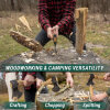 BeaverCraft AX3 Spaltbeil | 1066 Kohlenstoffstahl | Eschenholzgriff