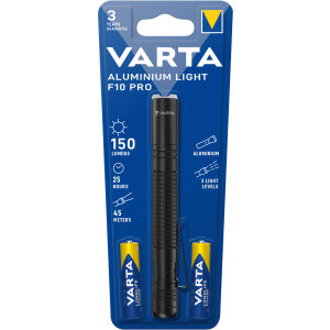 VARTA Aluminium Light F10 Pro EDC Flashlight | 175 Lumens...