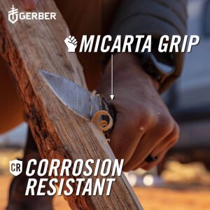 Gerber Convoy Fixed 440A, Micarta