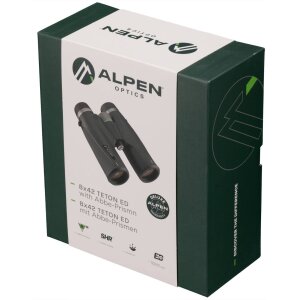 Alpen Optics Teton 8x42 binoculars with Abbe prisms & ED glass